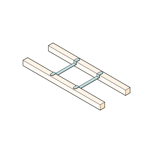 Dual Swing Beam (1 Swing) Between Structures