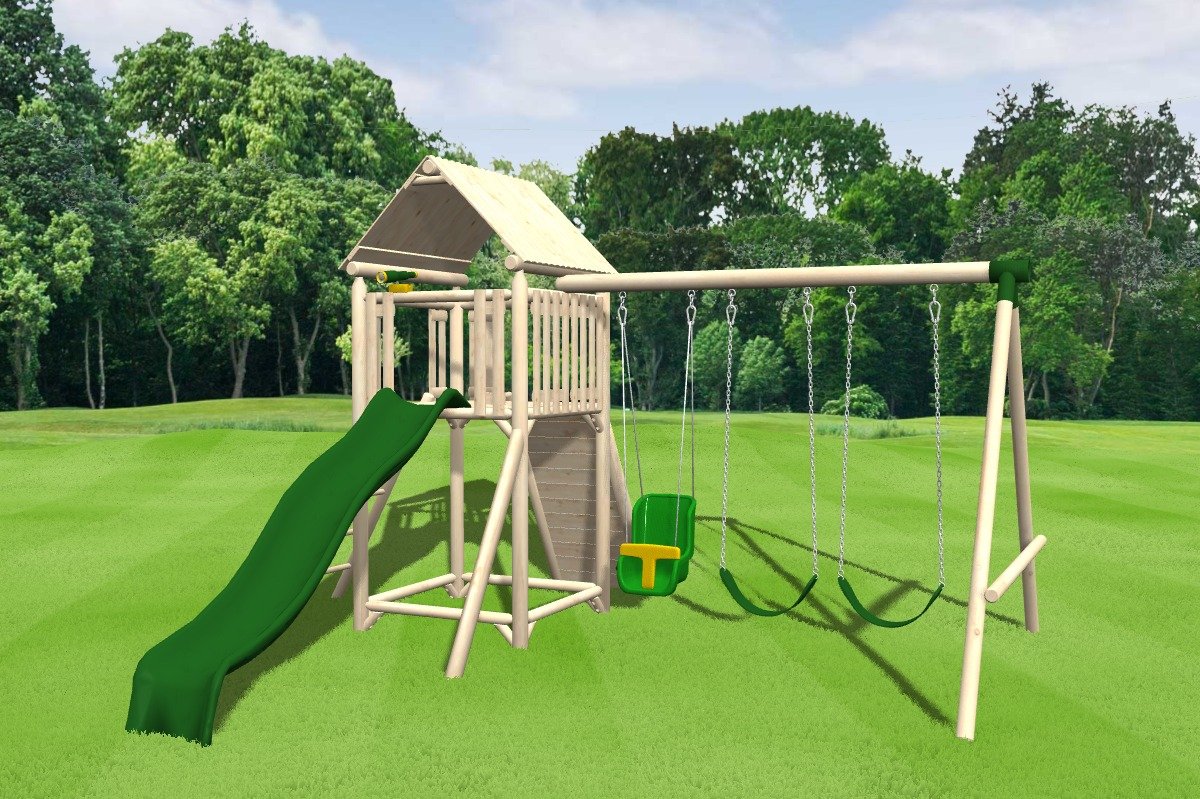 Rustic Wooden Swing Set, Jungle Gym, Play Set | CedarWorks Playsets