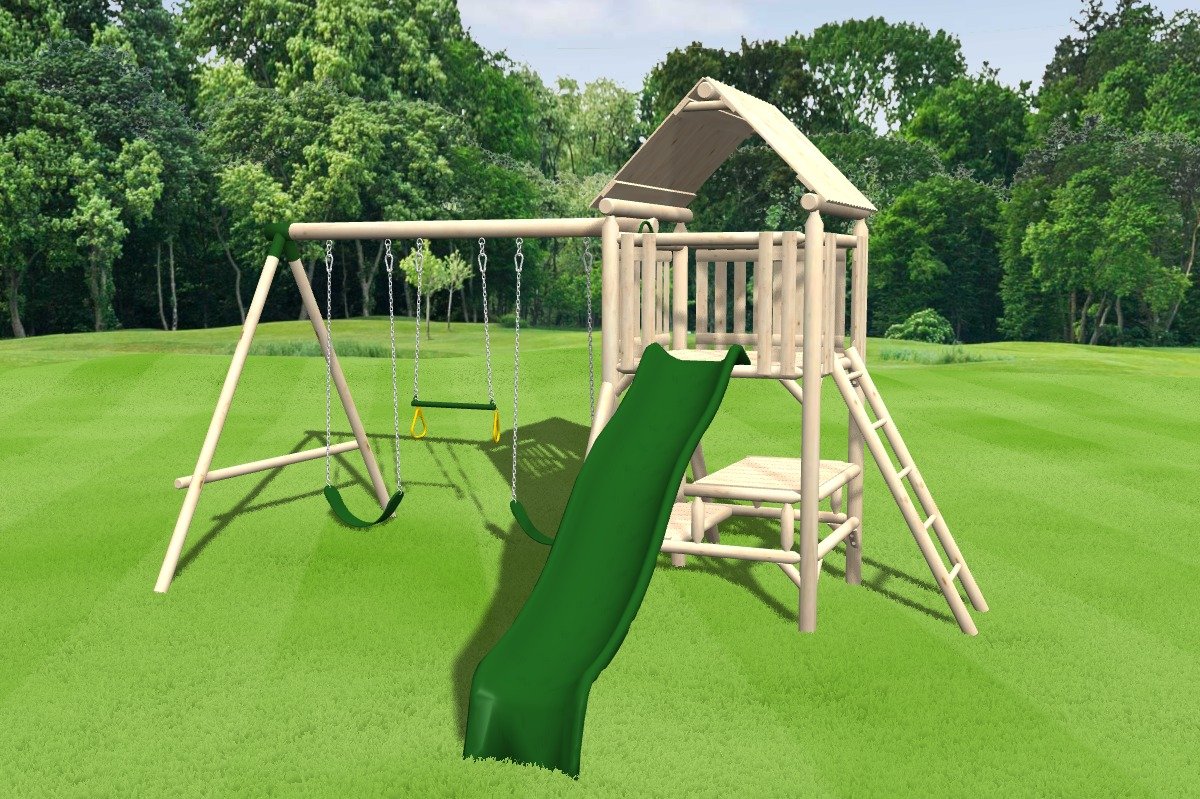 Rustic Wooden Swing Set, Jungle Gym, Play Set | CedarWorks Playsets