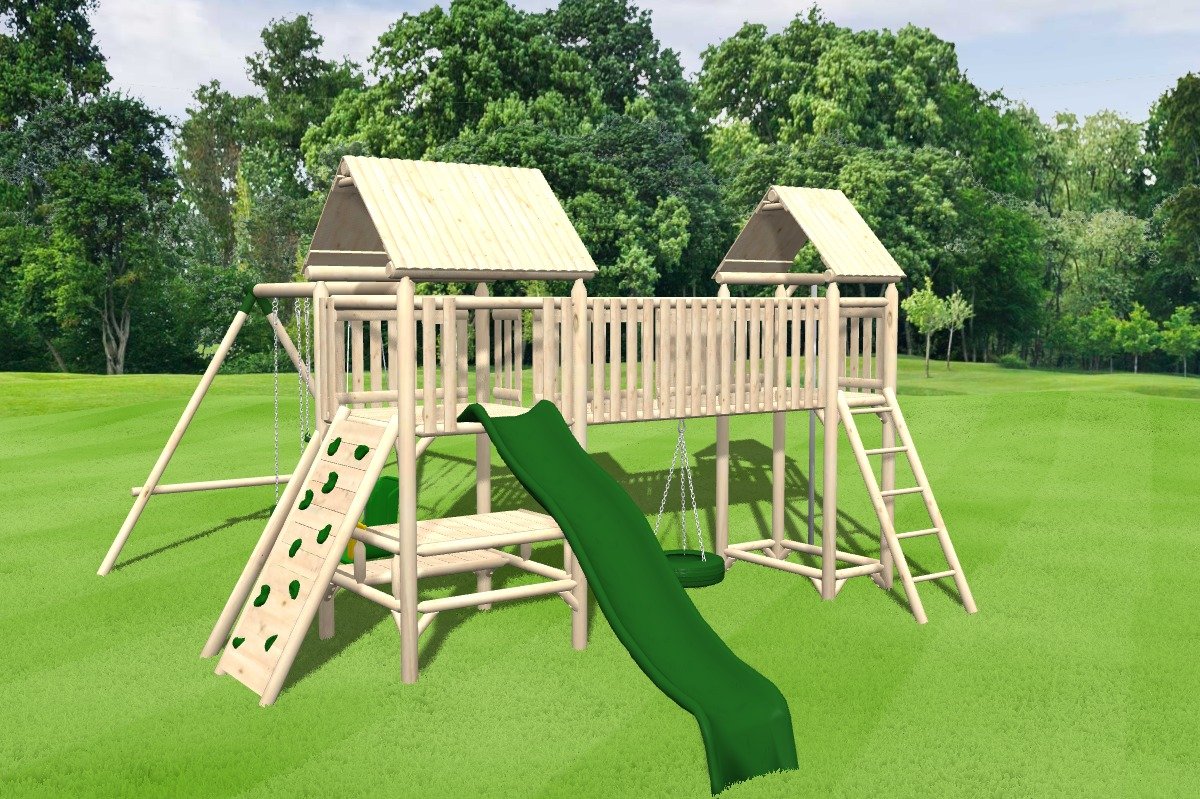 Rustic Wooden Swing Set, Jungle Gym, Play Set | CedarWorks Playsets