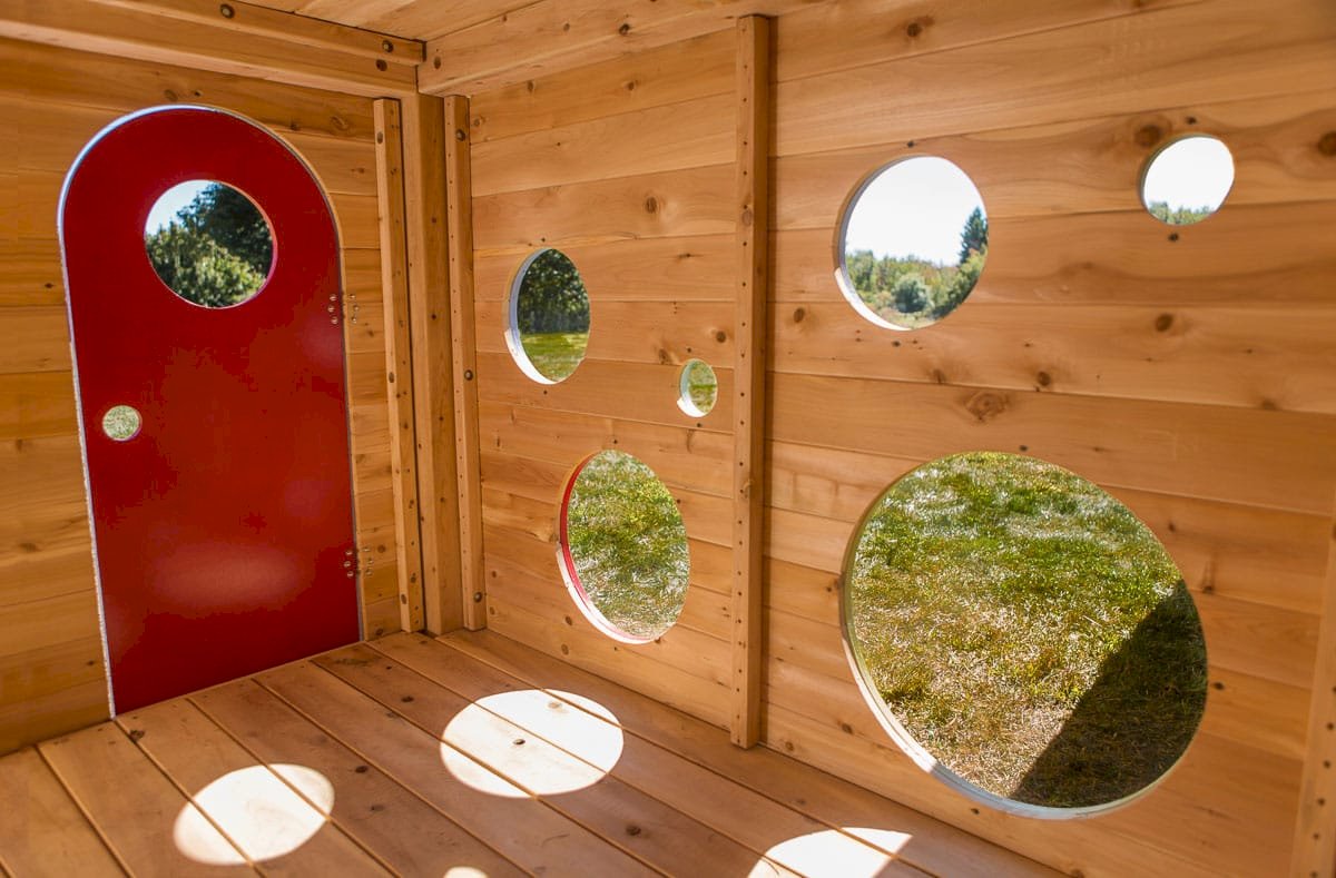 See Inside an Outdoor Playhouse CedarWorks Playsets