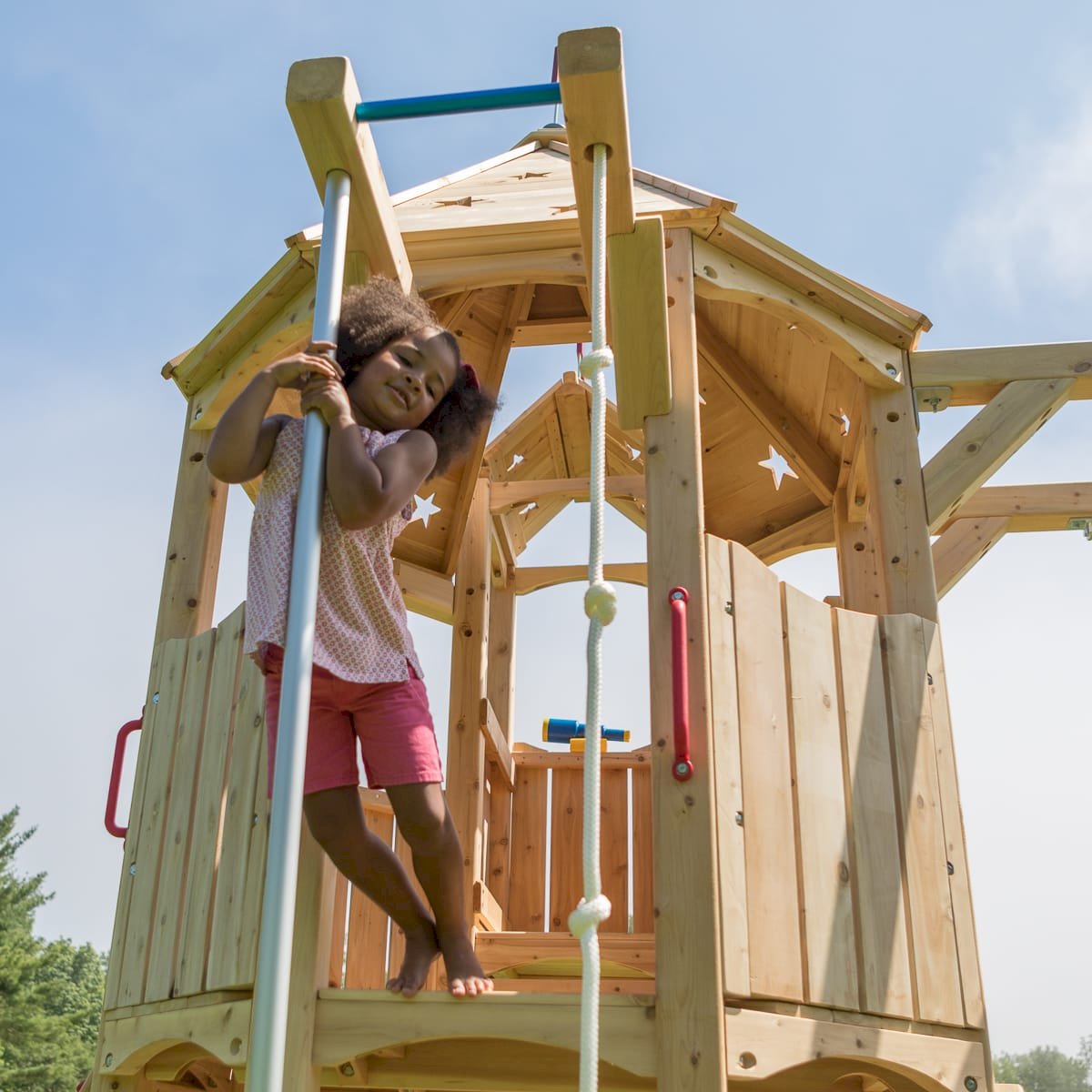 Frolic 520 Wooden Swing Set and Outdoor Playset CedarWorks Playsets