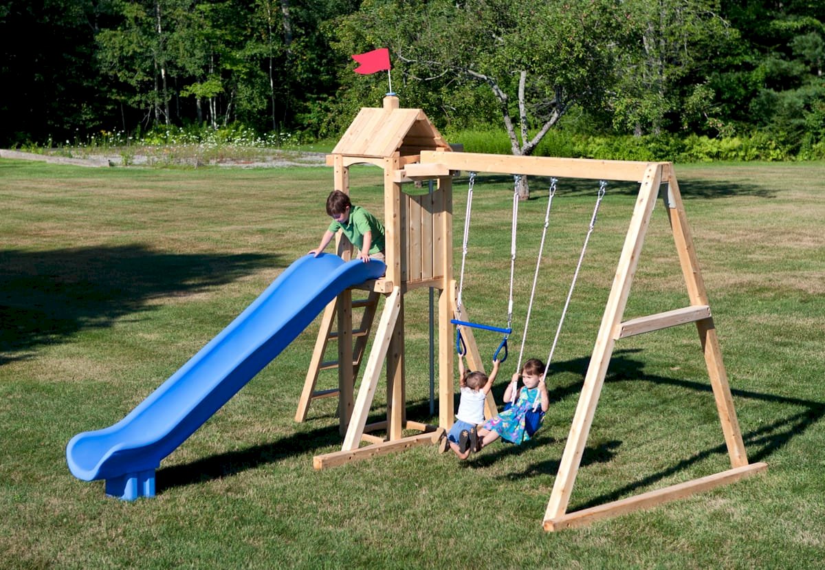 Frolic 811 Wooden Swing Set and Outdoor Playset CedarWorks Playsets
