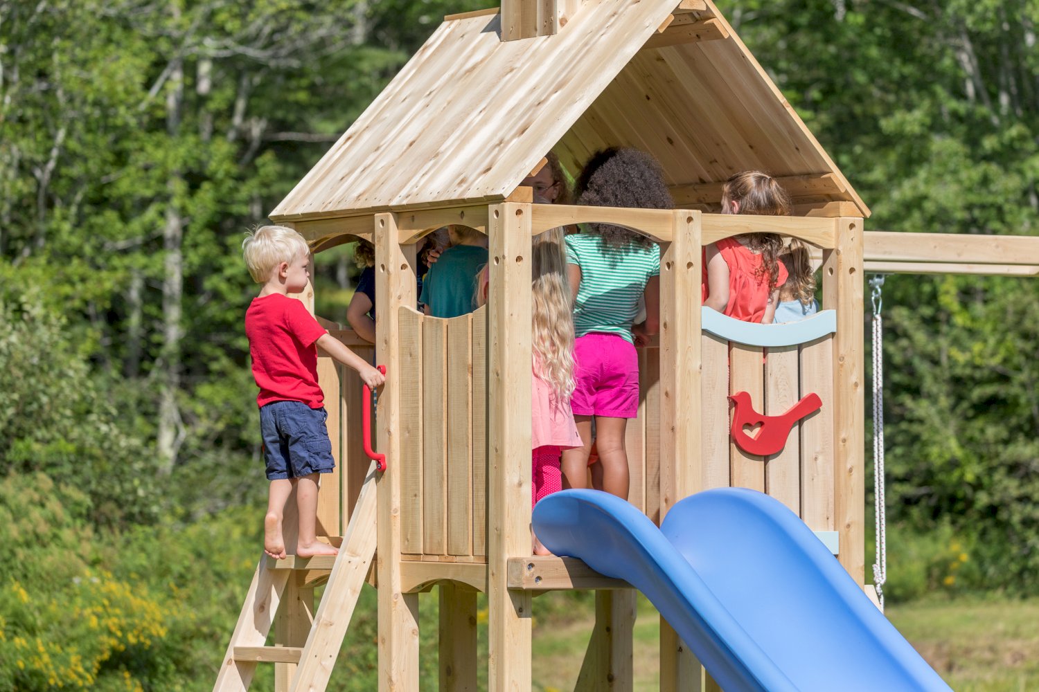 Frolic 927 Wooden Swing Set and Outdoor Playset CedarWorks Playsets