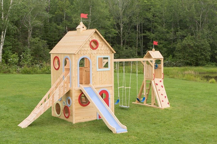 Playhouse 142 Outdoor Wood Playhouse CedarWorks Playsets