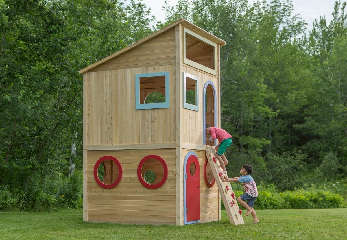 Playhouse 153 Outdoor Wood Playhouse CedarWorks Playsets