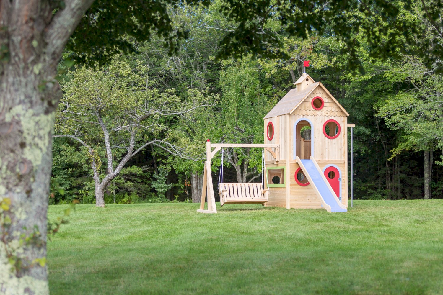 Playhouse 228 Outdoor Wood Playhouse CedarWorks Playsets