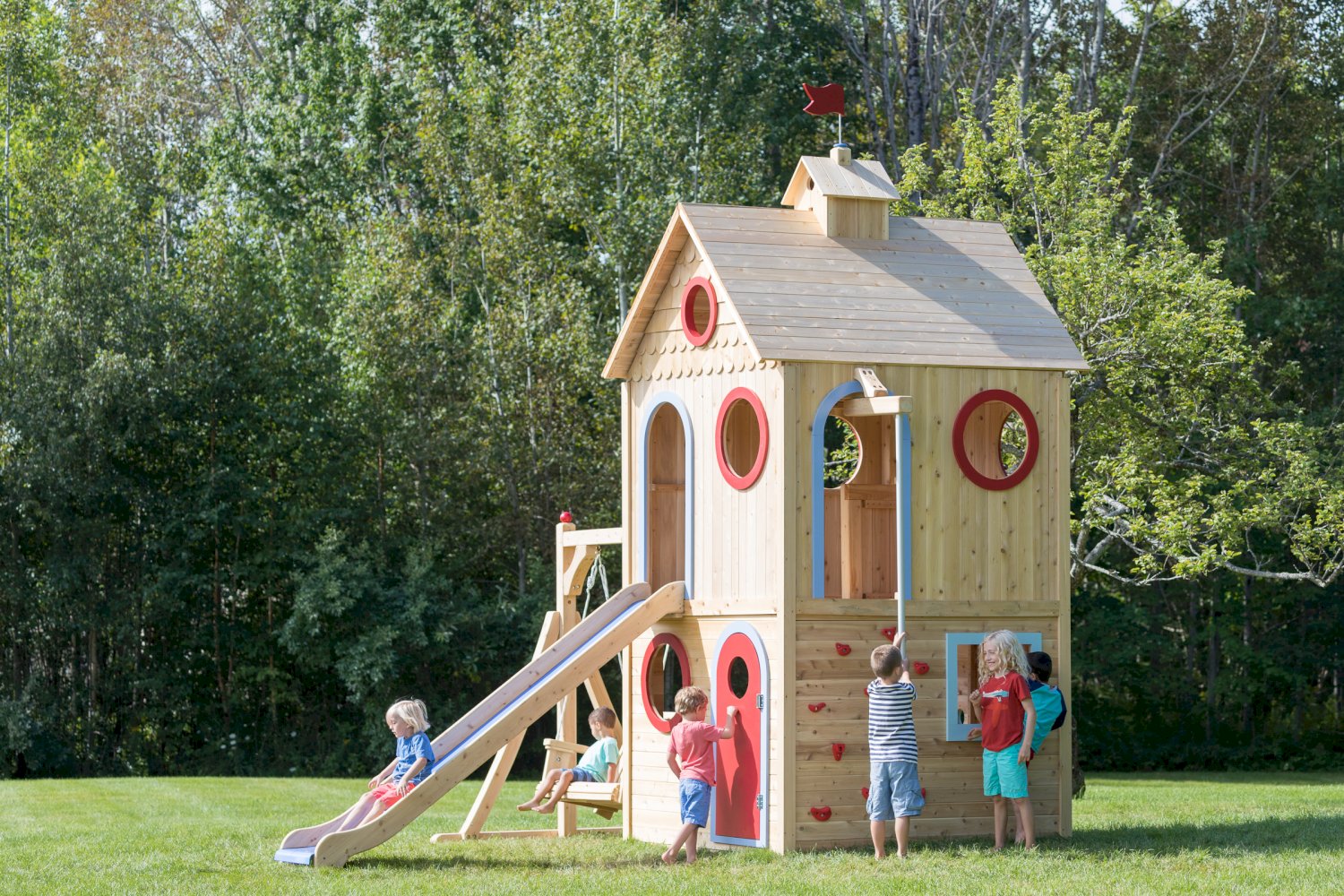 Playhouse 228 Outdoor Wood Playhouse CedarWorks Playsets