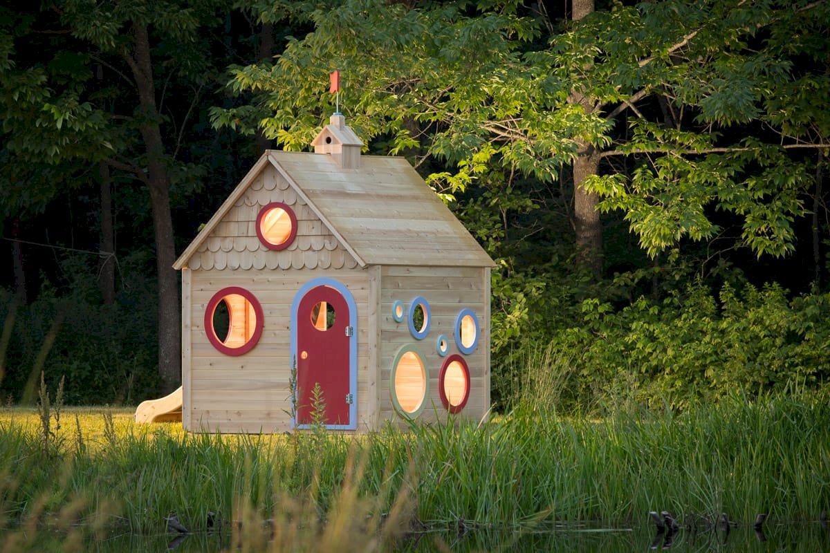 Playhouse 271 Outdoor Wood Playhouse CedarWorks Playsets