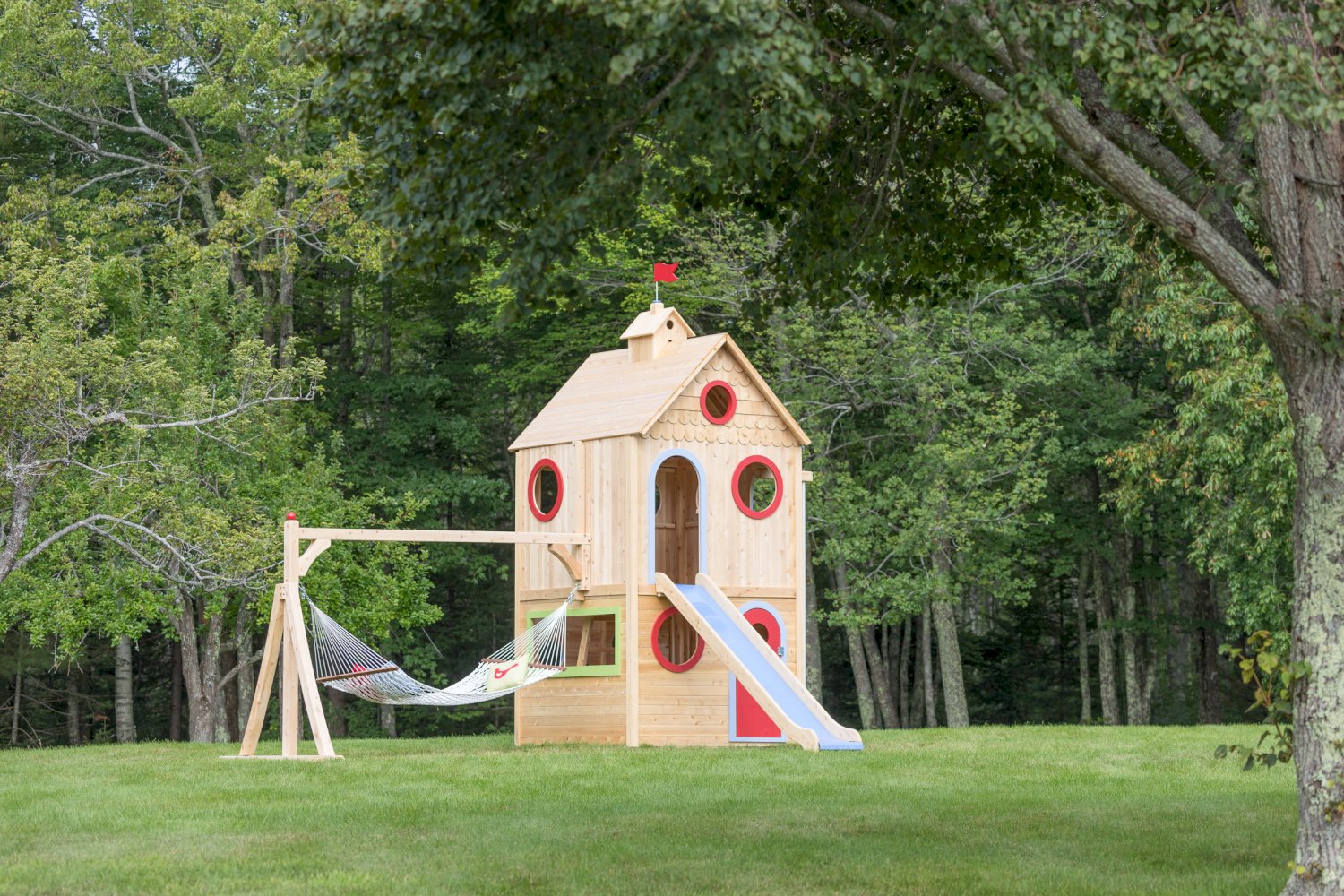 Playhouse 296 Outdoor Wood Playhouse CedarWorks Playsets