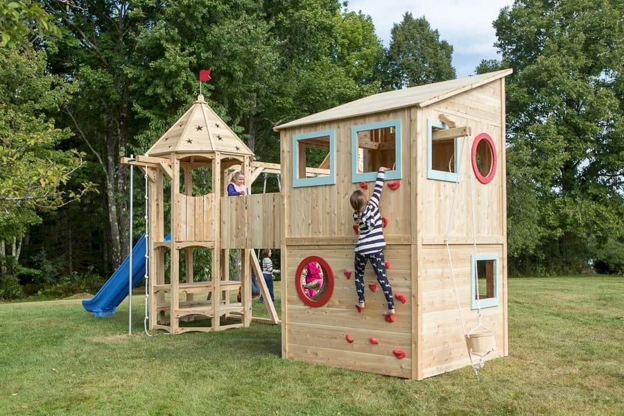 Playhouse 447 Outdoor Wood Playhouse CedarWorks Playsets