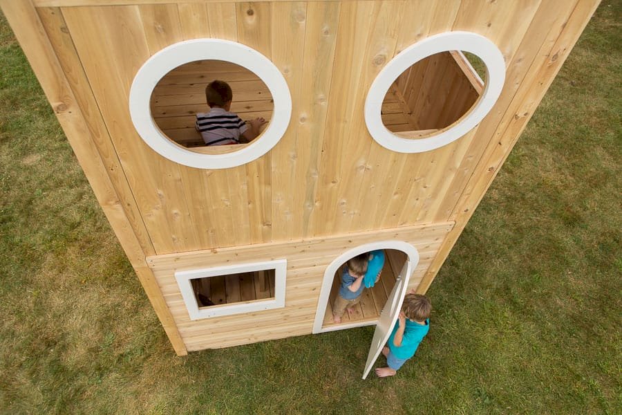 Playhouse 827 Outdoor Wood Playhouse CedarWorks Playsets