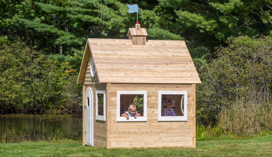 Cottage Playhouse (White) from CedarWorks's Backyard Collection CedarWorks Playsets