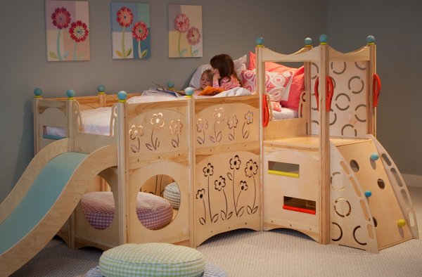 Playbeds And Bunk Beds Cedarworks, Bunk Bed With Swing